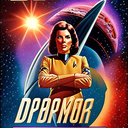 AI Generated Image in style of Start Trek Poster