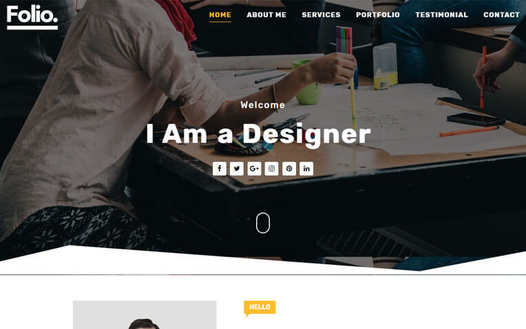 Folio Portfolio Responsive Blogger Template